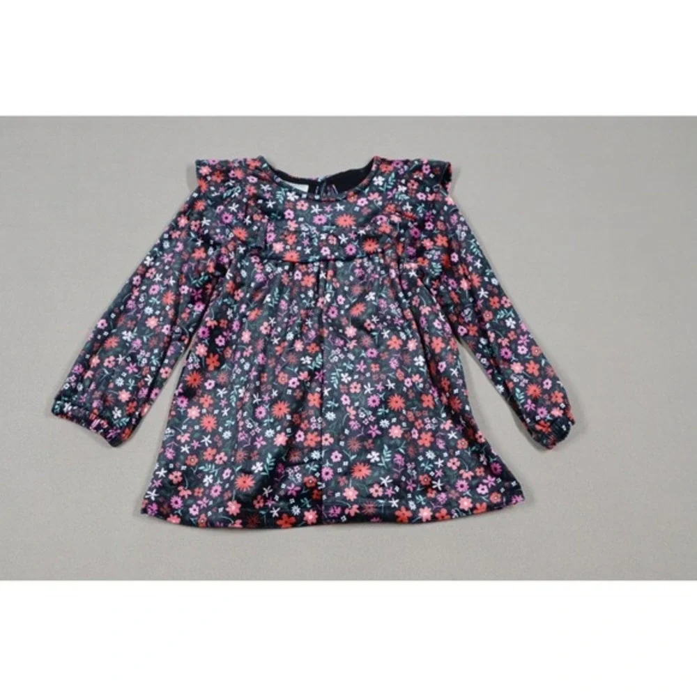 First Impressions Baby‎ Girls Floral Ruffled Dress - Scarlet Crush Floral - 18M